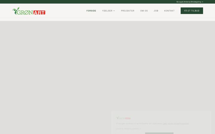 Screenshot of gron-art.dk