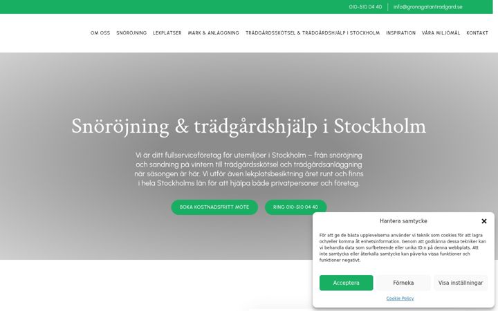 Screenshot of gronagatantradgard.se