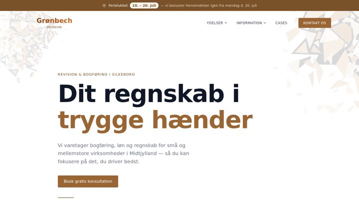 Screenshot von gronbechrevision.dk