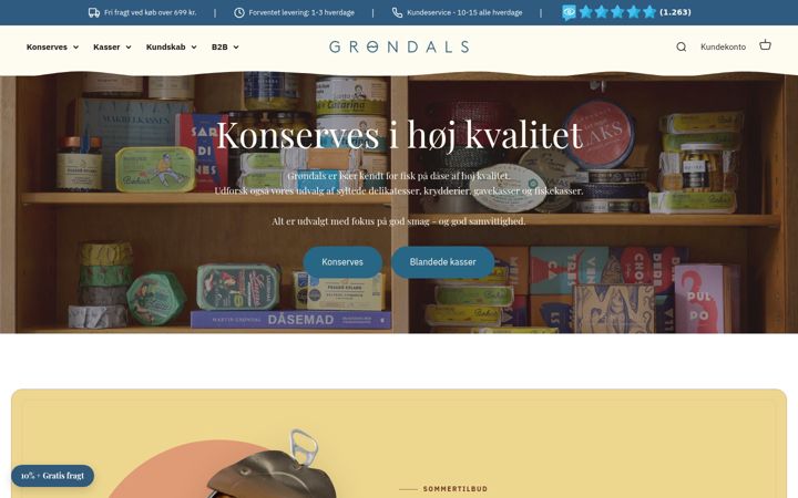 Zrzut ekranu grondals.dk