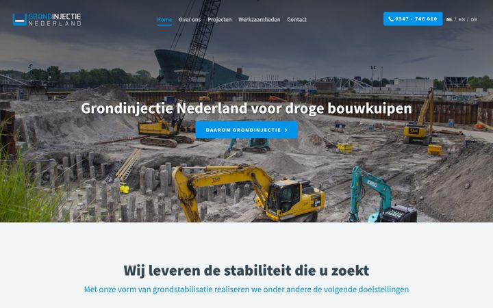Screenshot of grondinjectie.nl