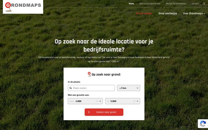 Screenshot of grondmaps.com