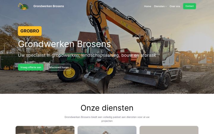 Screenshot of grondwerken-brosens.be