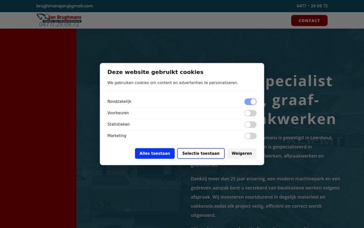 Screenshot of grondwerkenwuustwezel.be