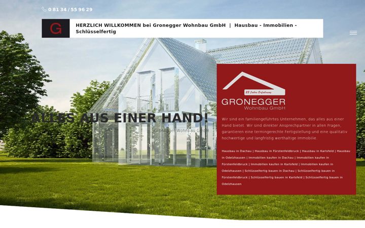 Screenshot of gronegger-immobilien.de