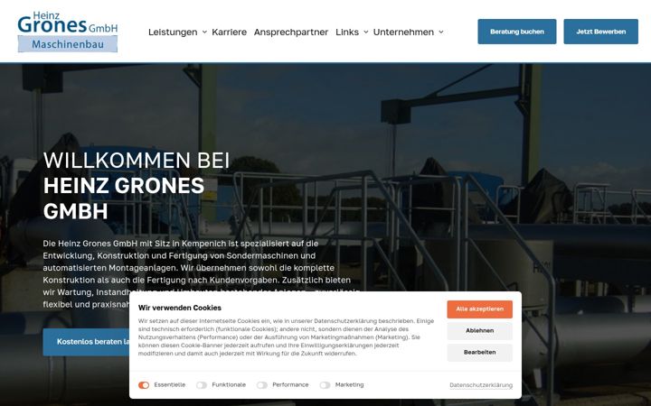 Screenshot of grones.de