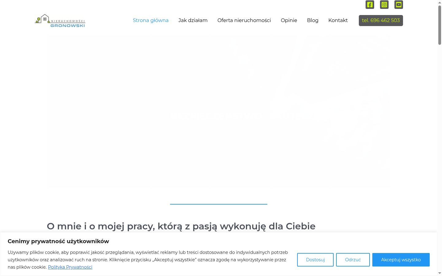 Kuvakaappaus suostumusbannerista, joka näytettiin ennen mitään vuorovaikutusta