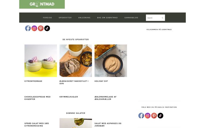 Screenshot of grontmad.dk