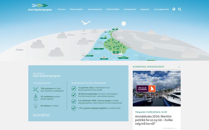 Screenshot of grontskipsfartsprogram.no