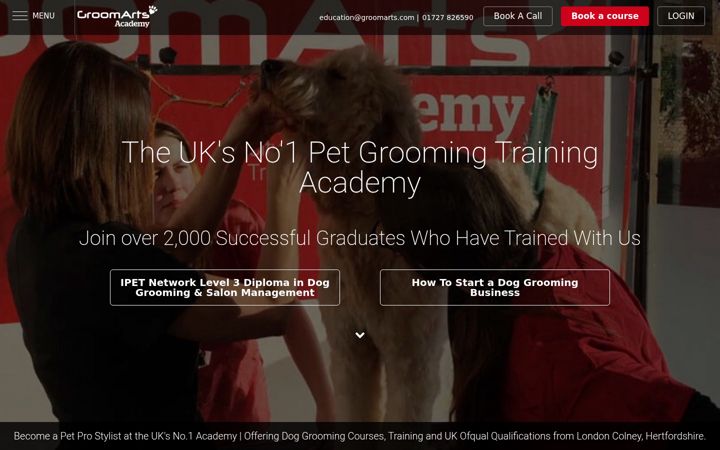Screenshot of groomarts.com