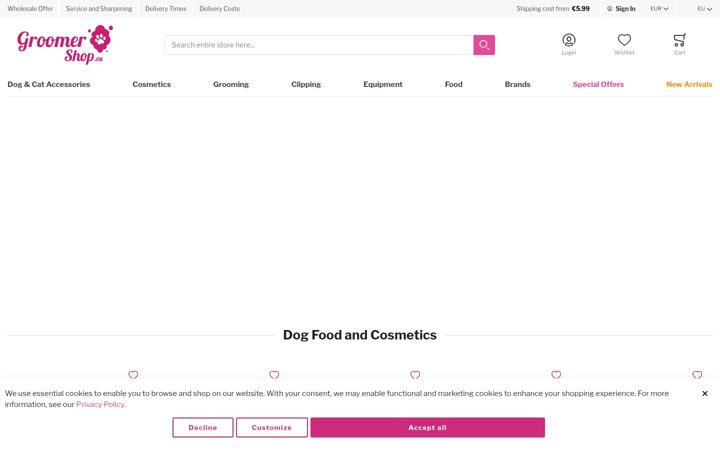 Screenshot of groomershop.eu