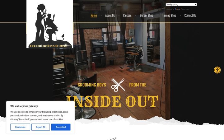 Screenshot of groomingboystomenllc.com