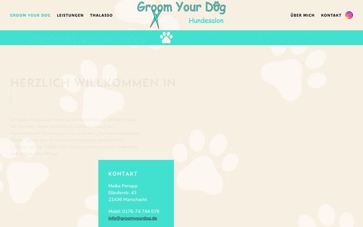 Screenshot of groomyourdog.de