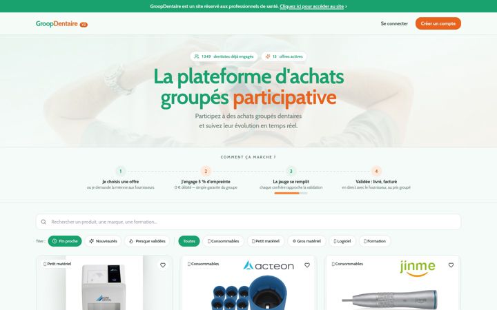 Screenshot of groopdentaire.fr