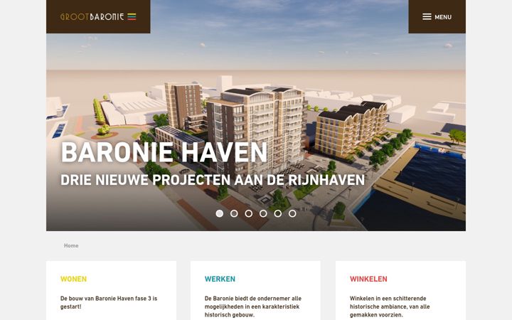 Screenshot of grootbaronie.nl