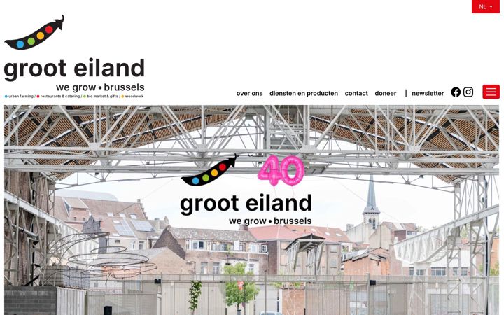 Screenshot of grooteiland.brussels