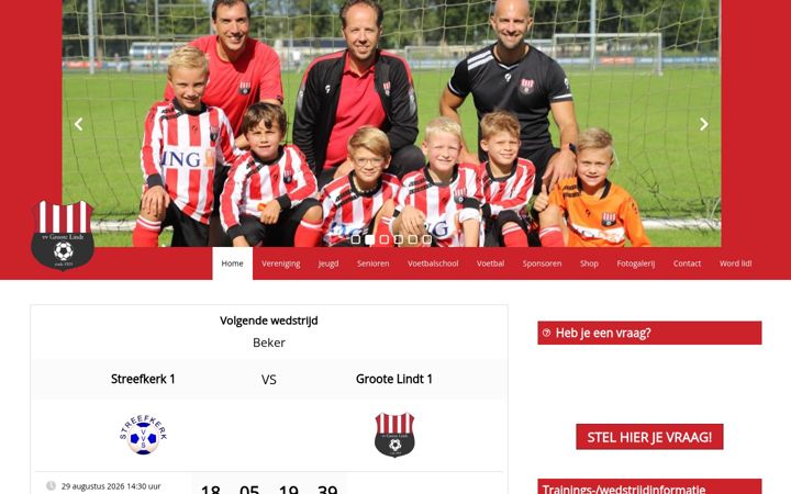 Screenshot of grootelindt.nl