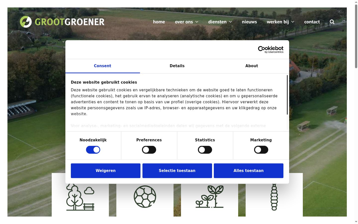 Zrzut ekranu banera zgody wyświetlanego przed jakąkolwiek interakcją