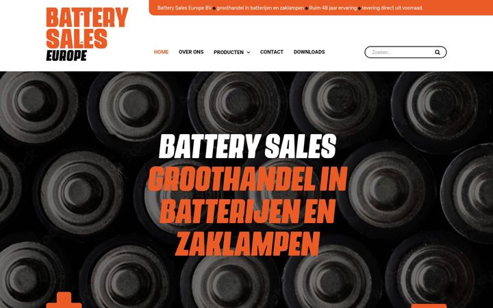 Screenshot of groothandelbatterijen.nl