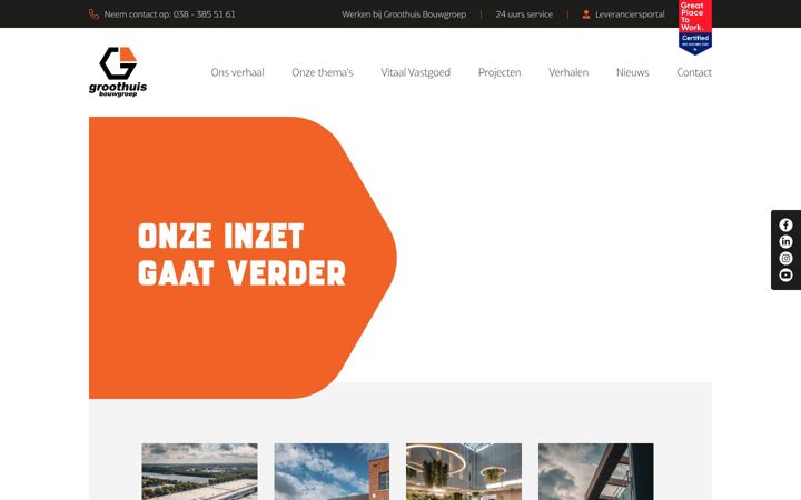 Screenshot of groothuisbouwgroep.nl