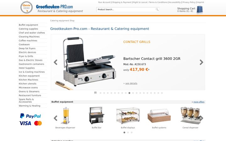 Screenshot of grootkeuken-pro.com