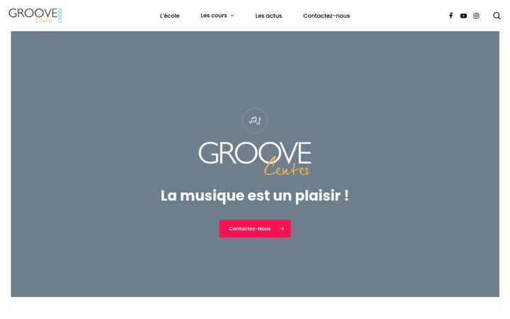 Screenshot of groove-center.fr