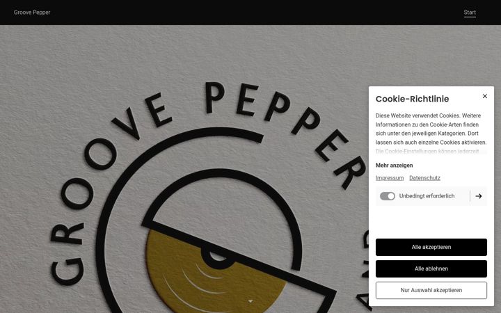 Screenshot of groove-pepper.de