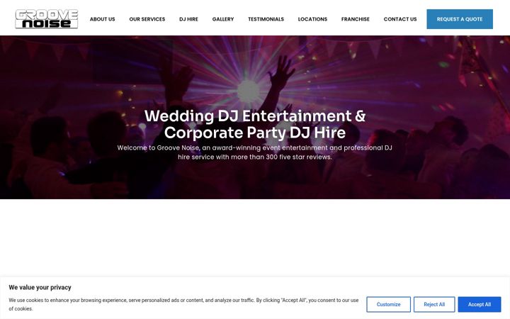 Screenshot of groovenoise.com