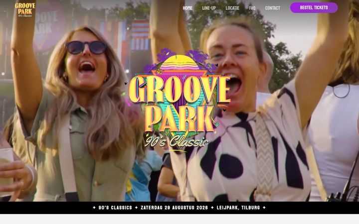 Screenshot of groovepark.nl
