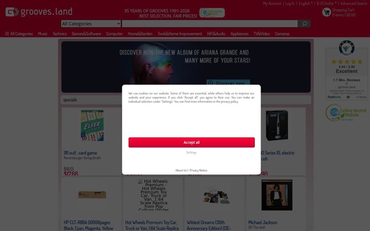 Screenshot of grooves-inc.es