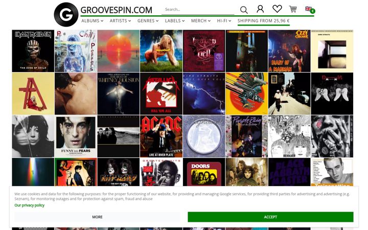 Screenshot of groovespin.com