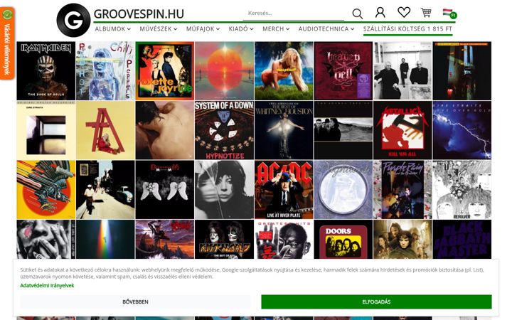 Screenshot of groovespin.hu