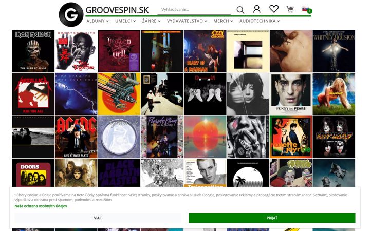 Screenshot of groovespin.sk