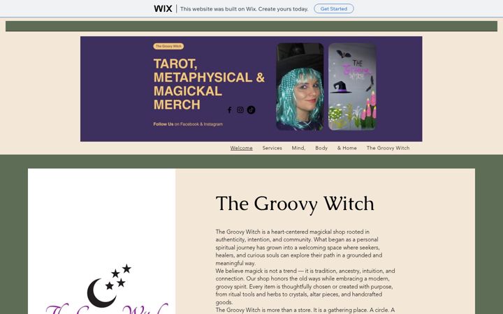 Screenshot of groovywitch.com