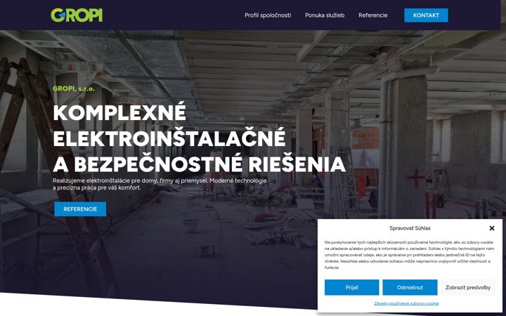 Screenshot of gropi.sk