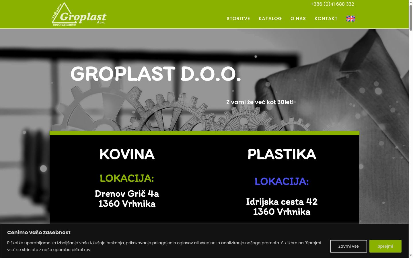Kuvakaappaus suostumusbannerista, joka näytettiin ennen mitään vuorovaikutusta
