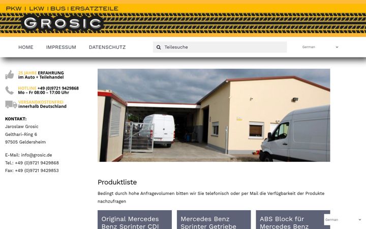 Screenshot of grosic.de