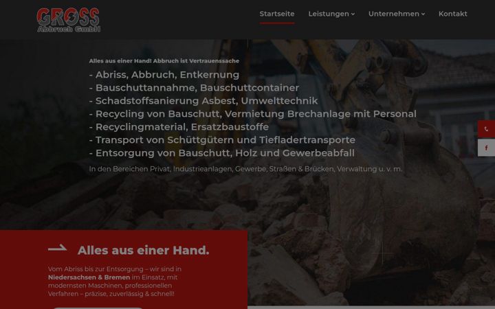 Screenshot of gross-abbruch.de