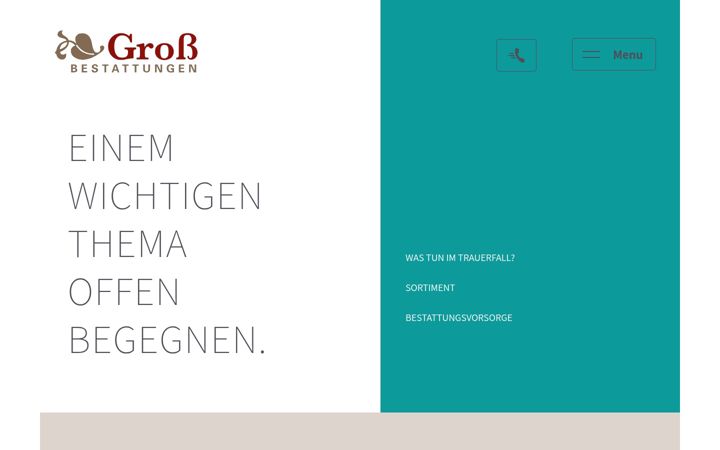 Screenshot of gross-bestattungen.de