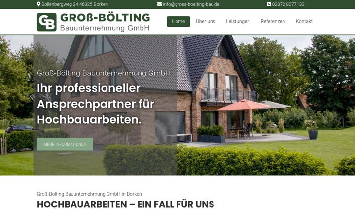 Screenshot of gross-boelting-bau.de