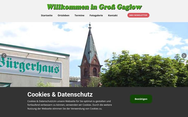 Screenshot of gross-gaglow-cottbus.de