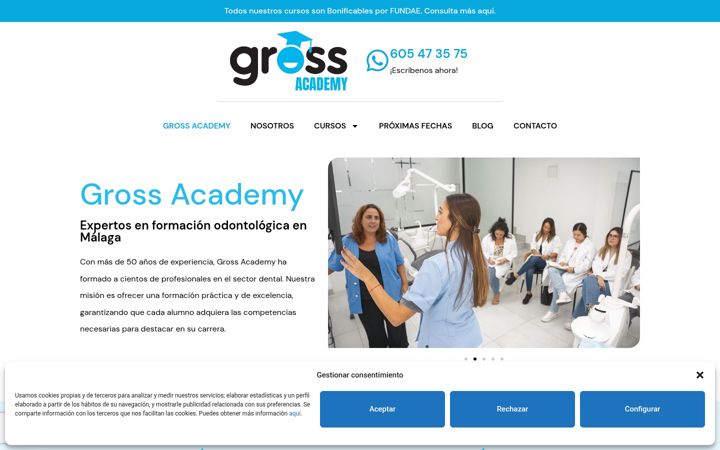 Screenshot of grossacademy.com