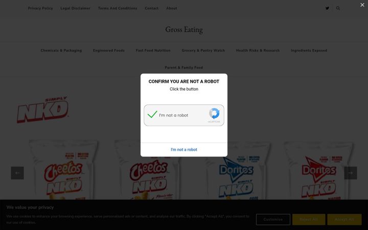 Screenshot of grosseating.com