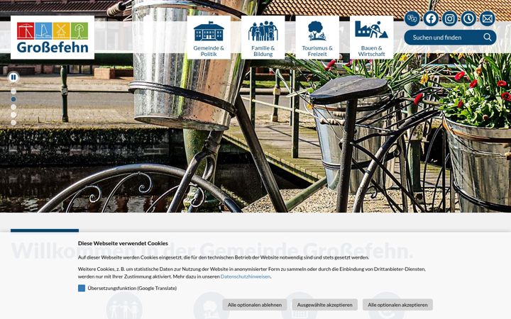 Screenshot of grossefehn.de
