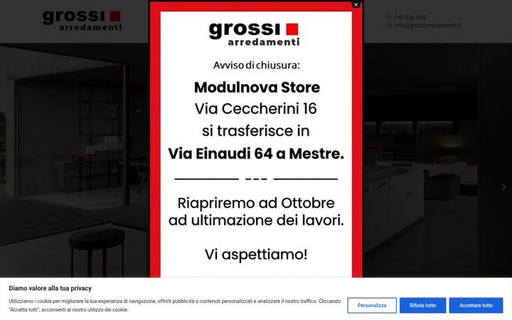 Screenshot of grossiarredamenti.it