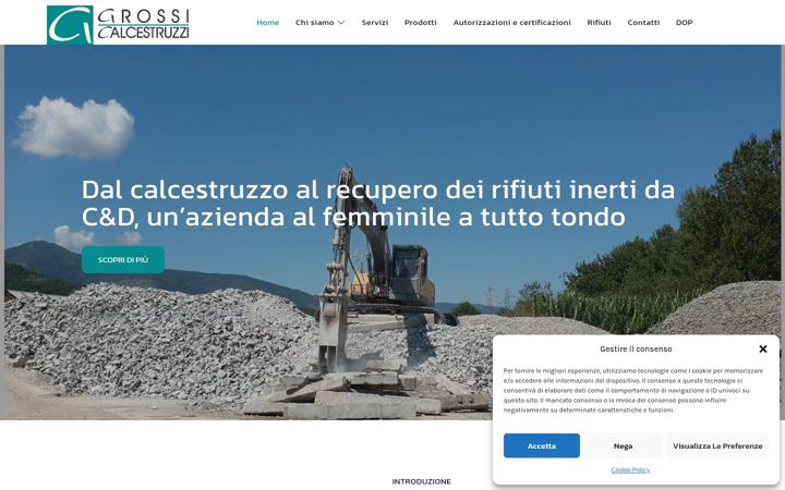 Screenshot of grossicalcestruzzi.it