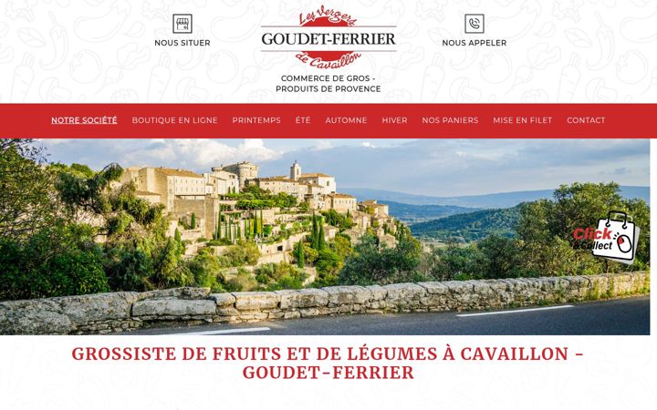 Screenshot of grossiste-goudet-ferrier.fr