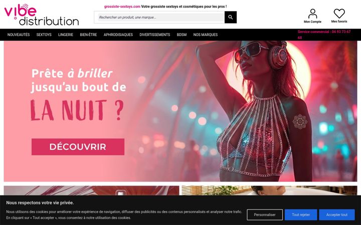Screenshot of grossiste-sextoys.com