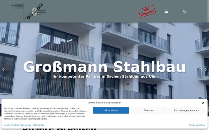 Screenshot of grossmann-ulm.de
