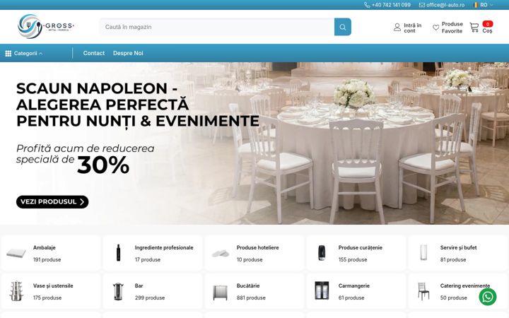 Screenshot of grossmetalhoreca.ro